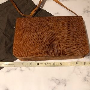 Handmade reptile crossbody or clutch